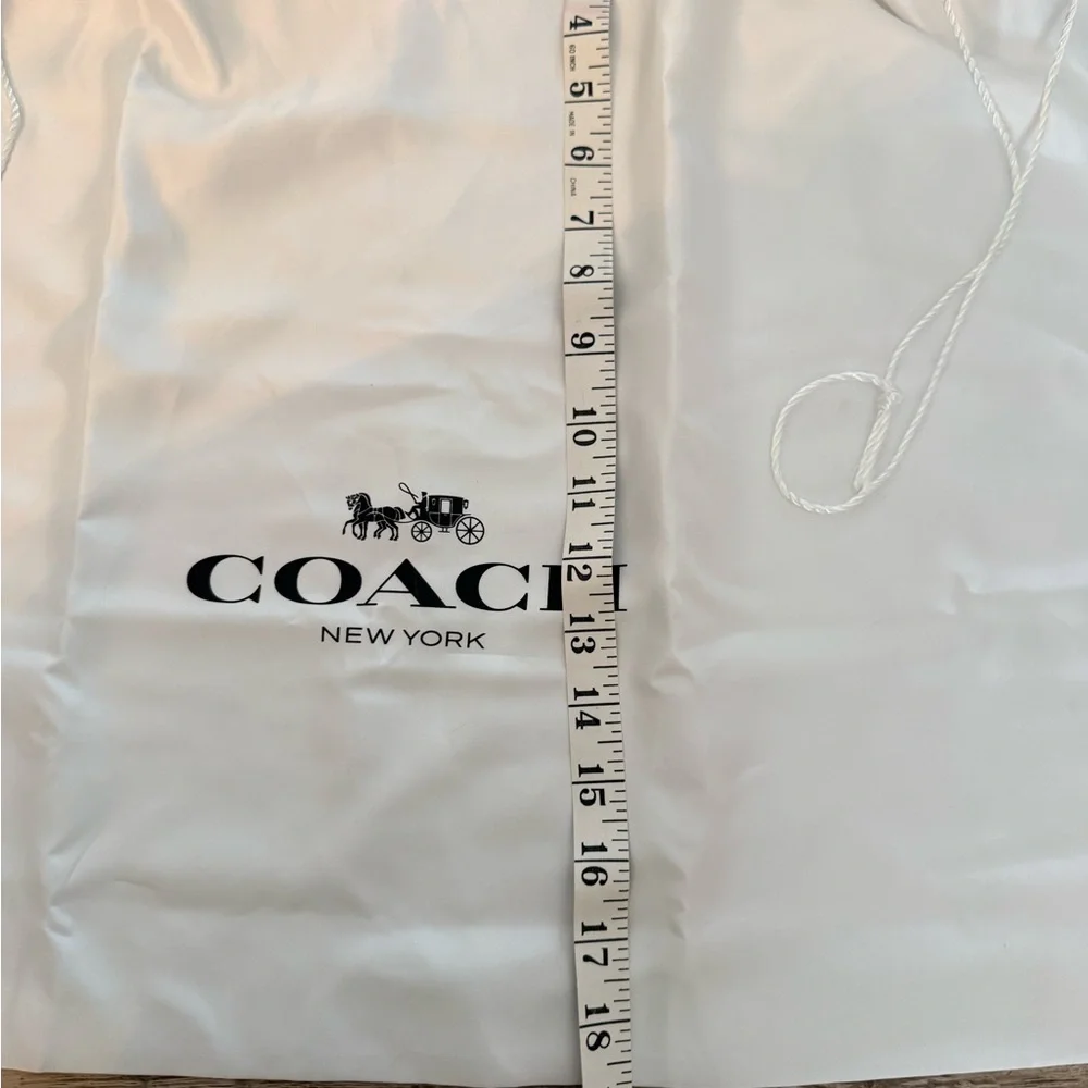 Coach Drawstring Dust Bag Large Silky White
